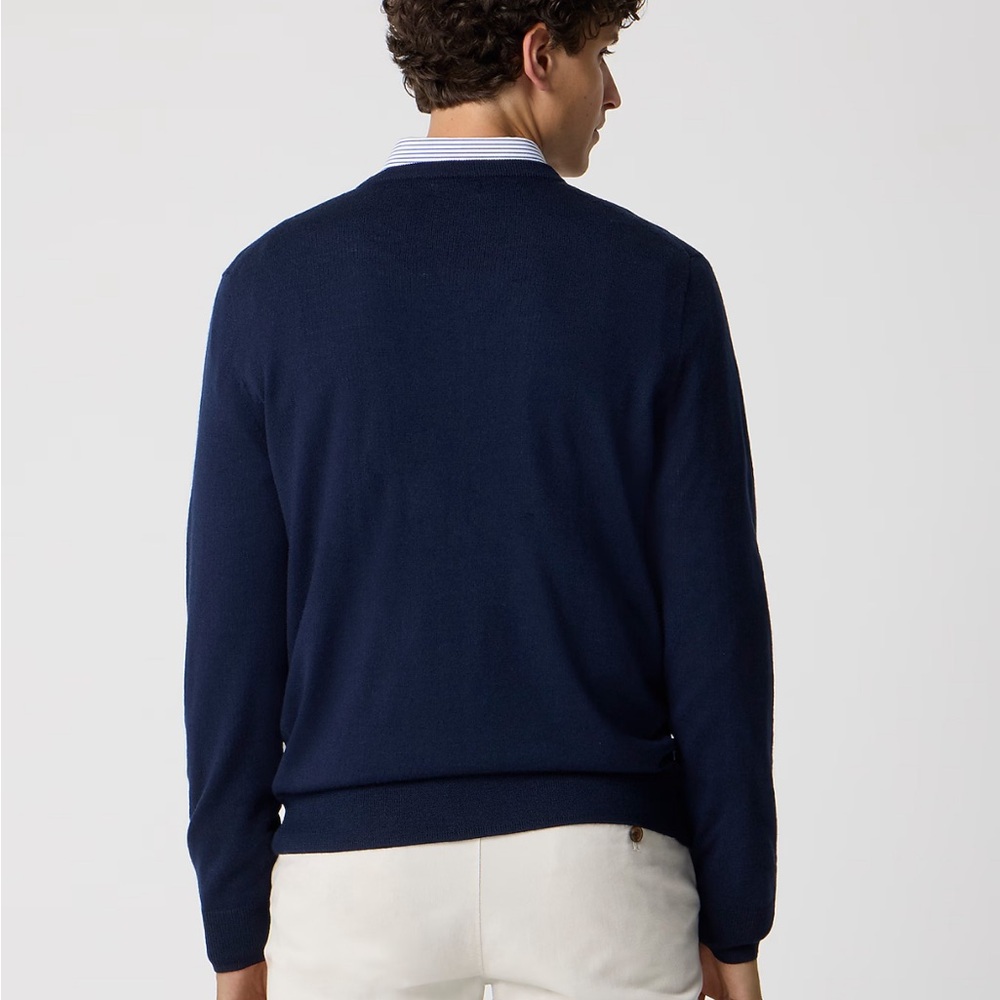 J Crew Merino Wool Blend Crewneck Sweater Size Medium NWOT - Picture 4 of 6